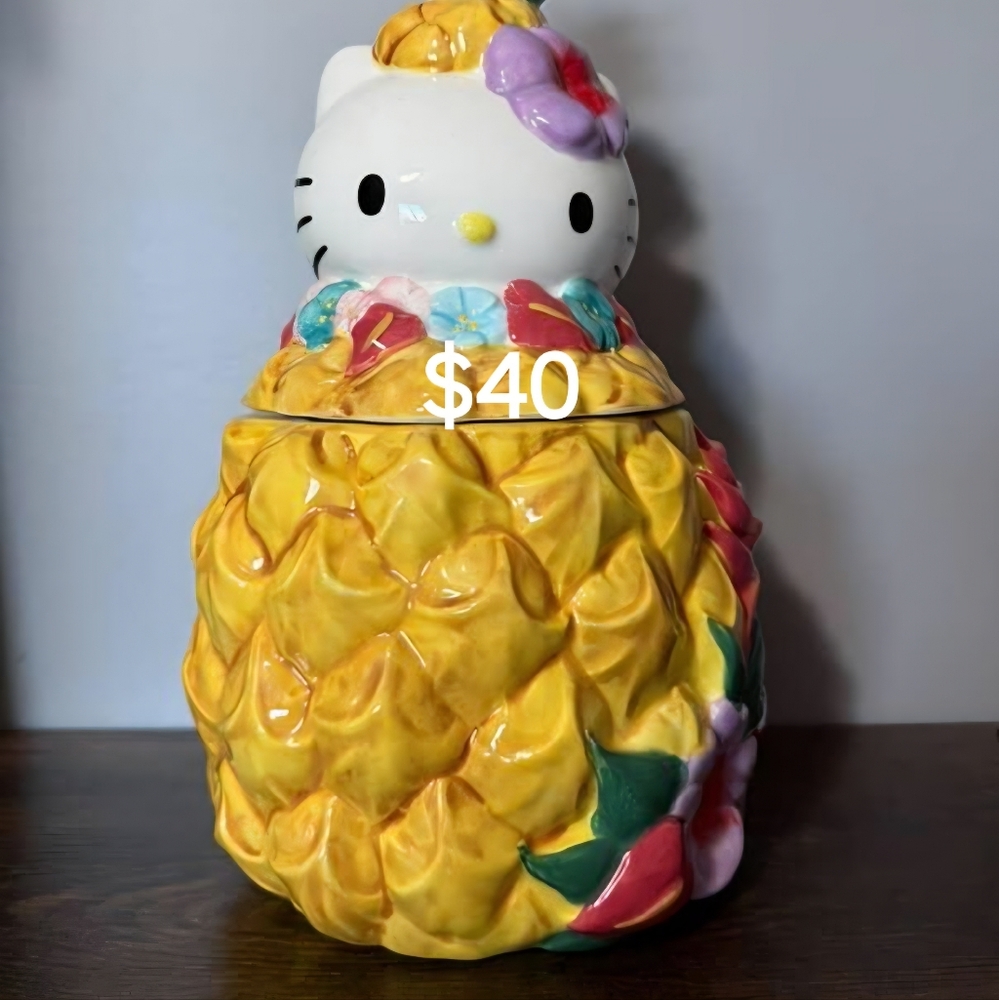 Hello Kitty Pineapple Cookie Jar